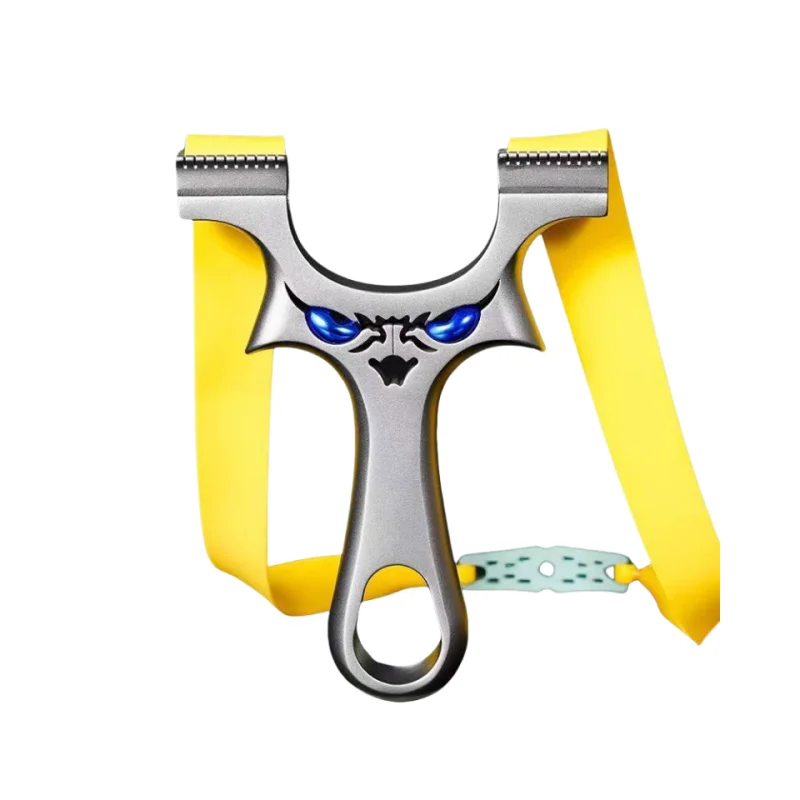 High Precision Dragon Tooth Slingshot Stainless Steel Fast Press Clip Free Tie Flat Rubber Band Little Monster Straight Shooting