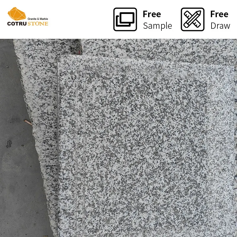 Whole Sale Cheap Natural Grey Granite JL White Granite Tile 60X60 Factory Prices Flamed Polished For Floor Kitchen Countertop
