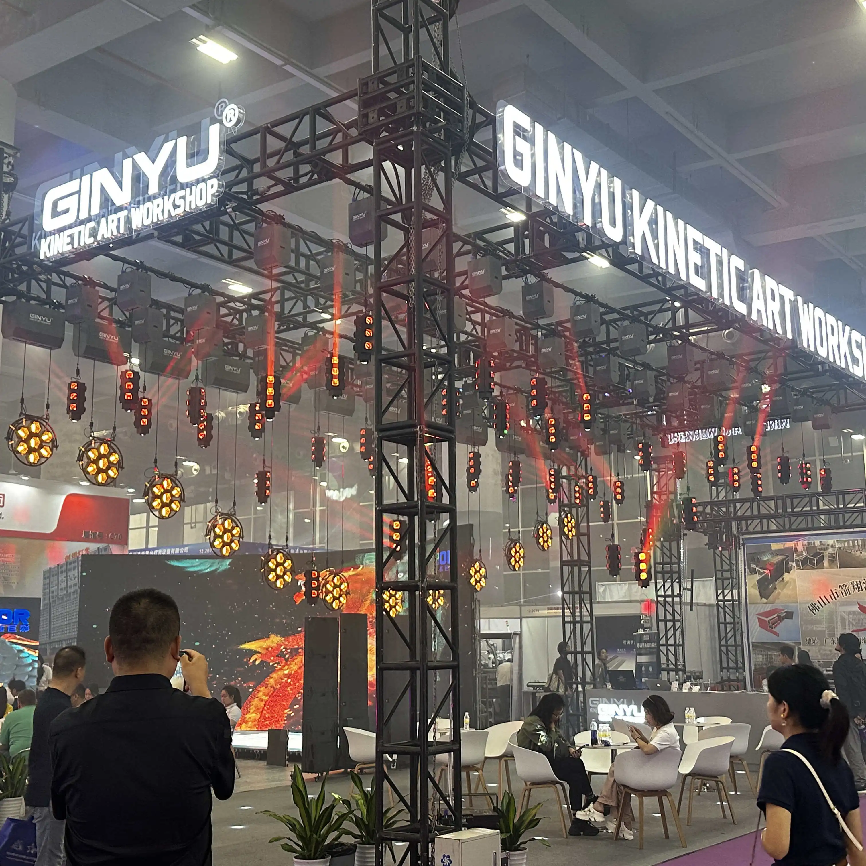 Lifting Ball System Dmx Winch Led Kinetic Disco Rgb Pixel 360 Degree Lights Indoor Led Pixel Light Tube