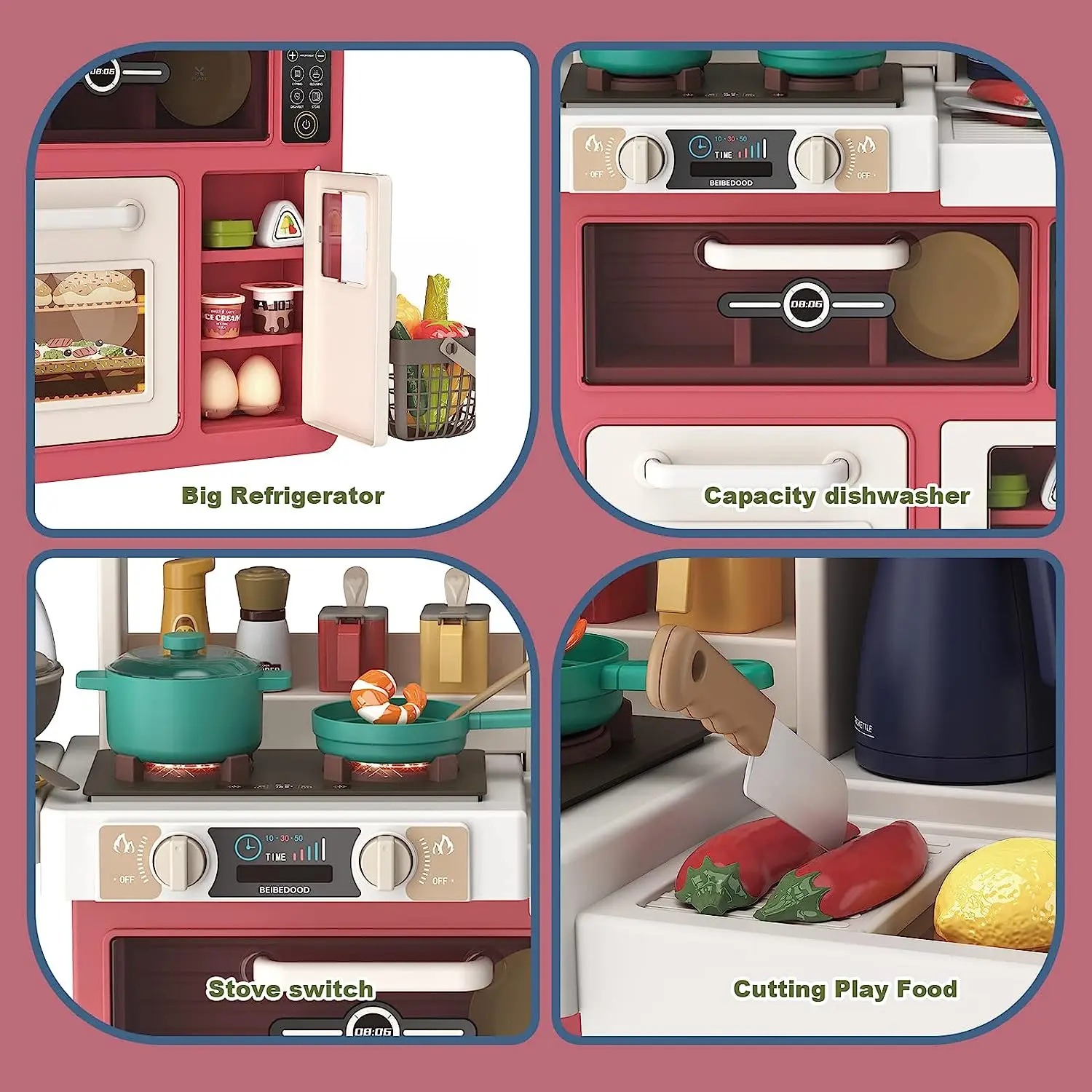 85cm European Spray Kitchen Deluxe   Sink Toys Plastic Kids Kitchen Set Toy For Kids spray light music and water