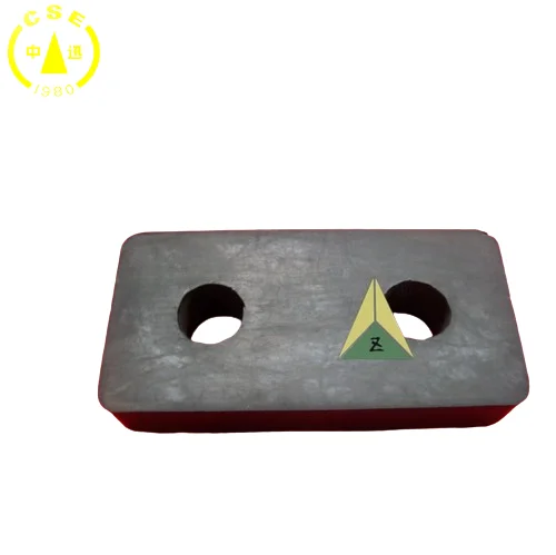 Ots Escalator 2-hole cushioning rubber pad 150*75*25