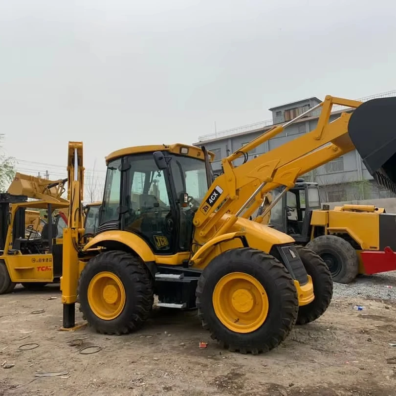 Used JCB 4CX backhoe loader excavating loader loader-digger 4cx secondhand machine both side