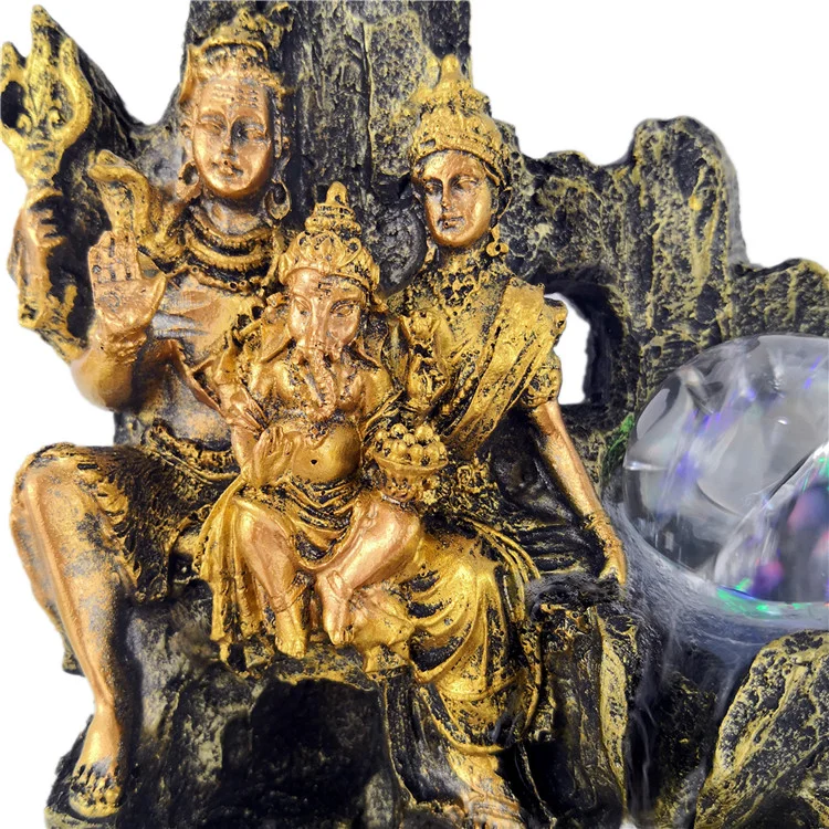 Дзен медитация домашний фэн-шуй Декор индуийский Бог водопад Shiva Ganesha водяной