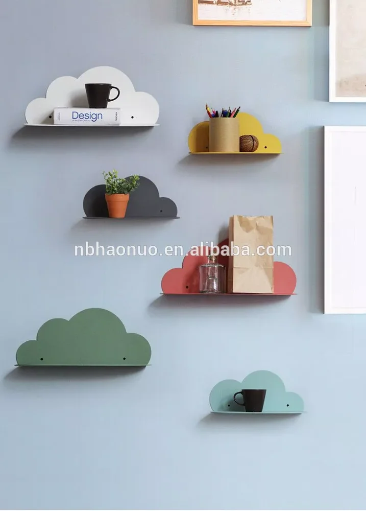Home Decoration Modern Cloud Shape Wall Hanging Shelf