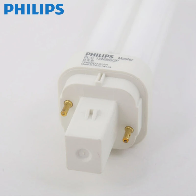 Philips table lamp tube 2 pin 4 pin eye fluorescent lamp two four needle energy saving cannula H tube 10/13/18/26W