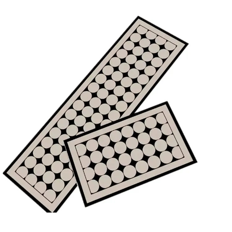 Anti-fatigue Rubber  non-slip Kitchen Pad Mats Printed Doormat Custom Beautiful Design kitchen rugs and Carpet