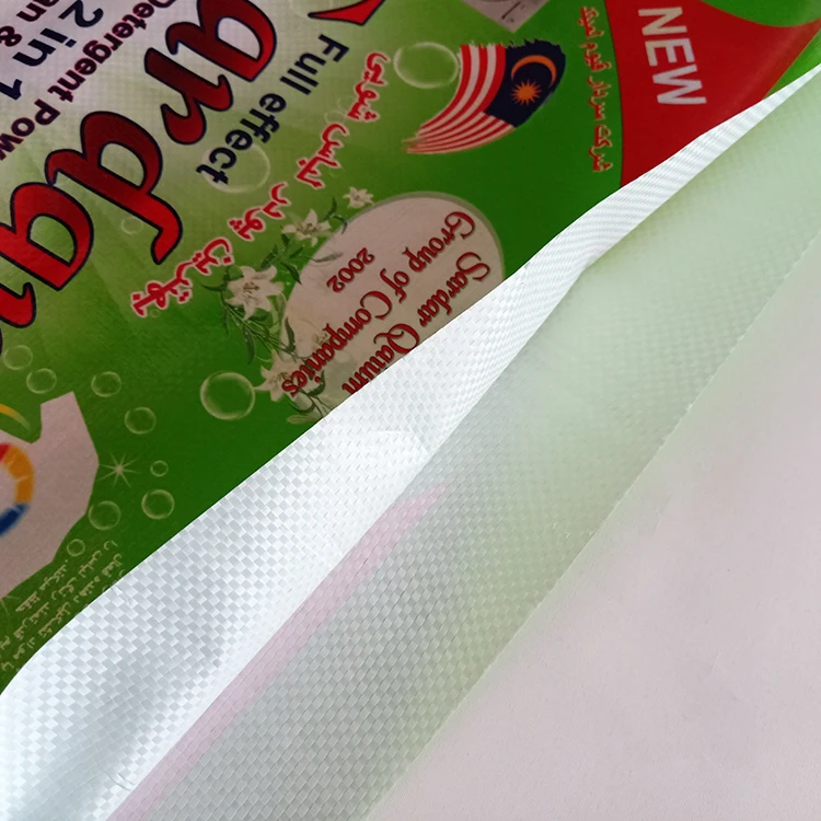 custom woven pp bags for washing powder, soap powder, detergent 10kg 20kg