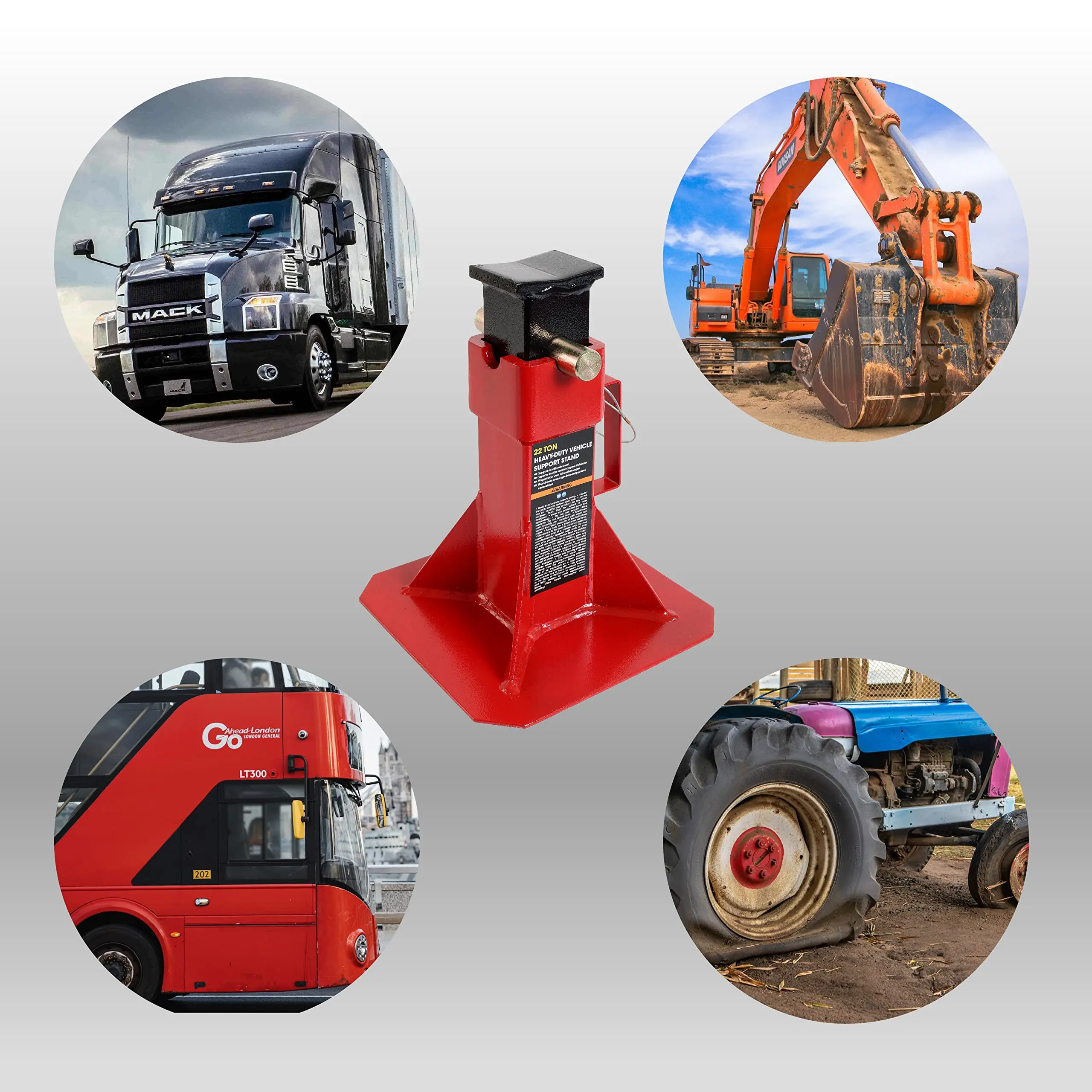 Car Jack Stand One Pair With Lock For Heavy Duty Pin Type Professional 44000LBS Capacity