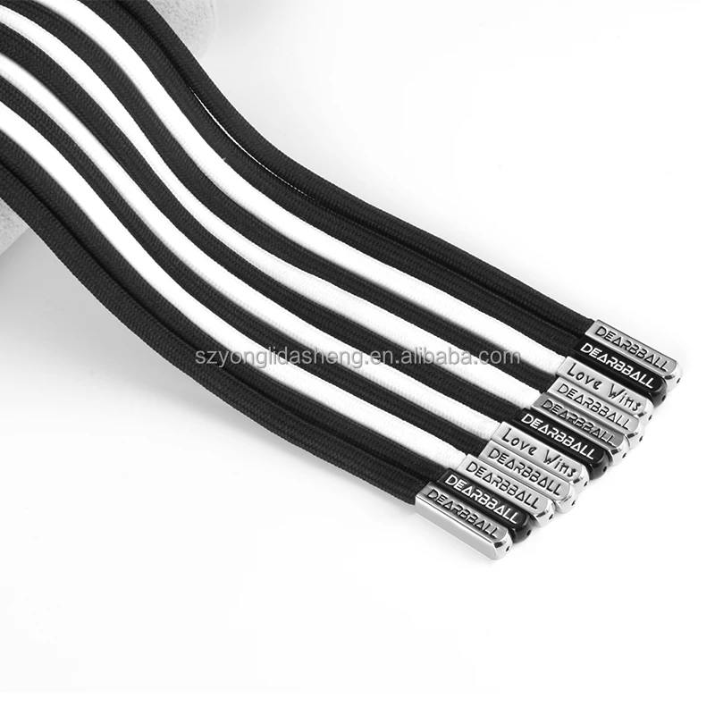 New Designer Hoodie Tips Drawcord  Aglet For Hoodie strings custom drawstring Logo cord lace gun metal aglets tips