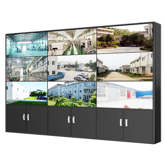 Shopping mall display advertising screen HD high resolution easy to install lcd wall display