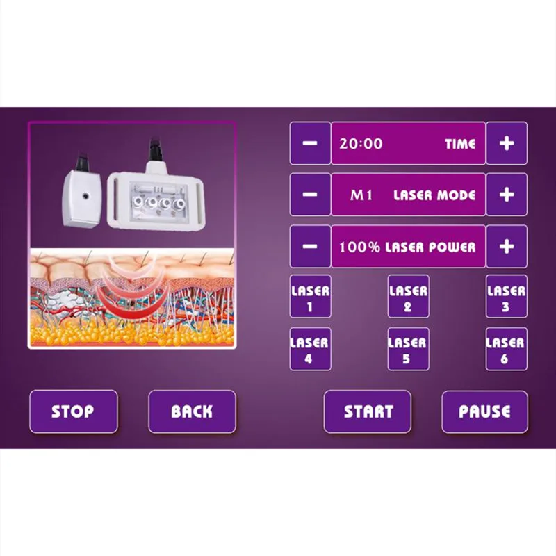 635-650nm lipo laser mitsubishi diodes i lipo/ lipo laser slimming machine