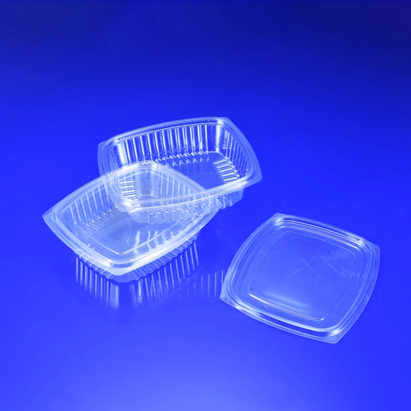 Disposable Recyclable PET Plastic Clear Container Clamshell Box For Cherry tomatoes