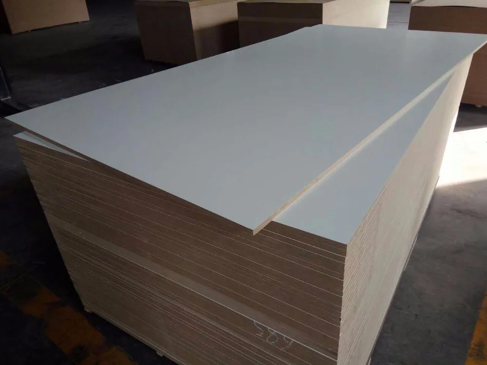 Melamine Laminated 18mm MDF Board Melamine Film Sheet for Furniture and Kitchen Cabinet