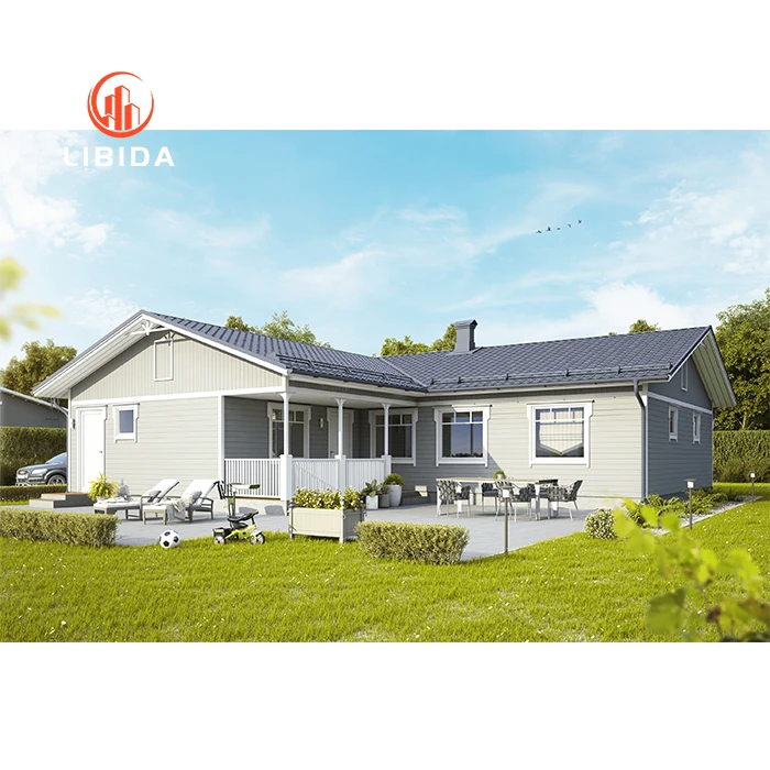 China luxury prefabricated house low cost real estate prefab homes made by EPS cement wall panels