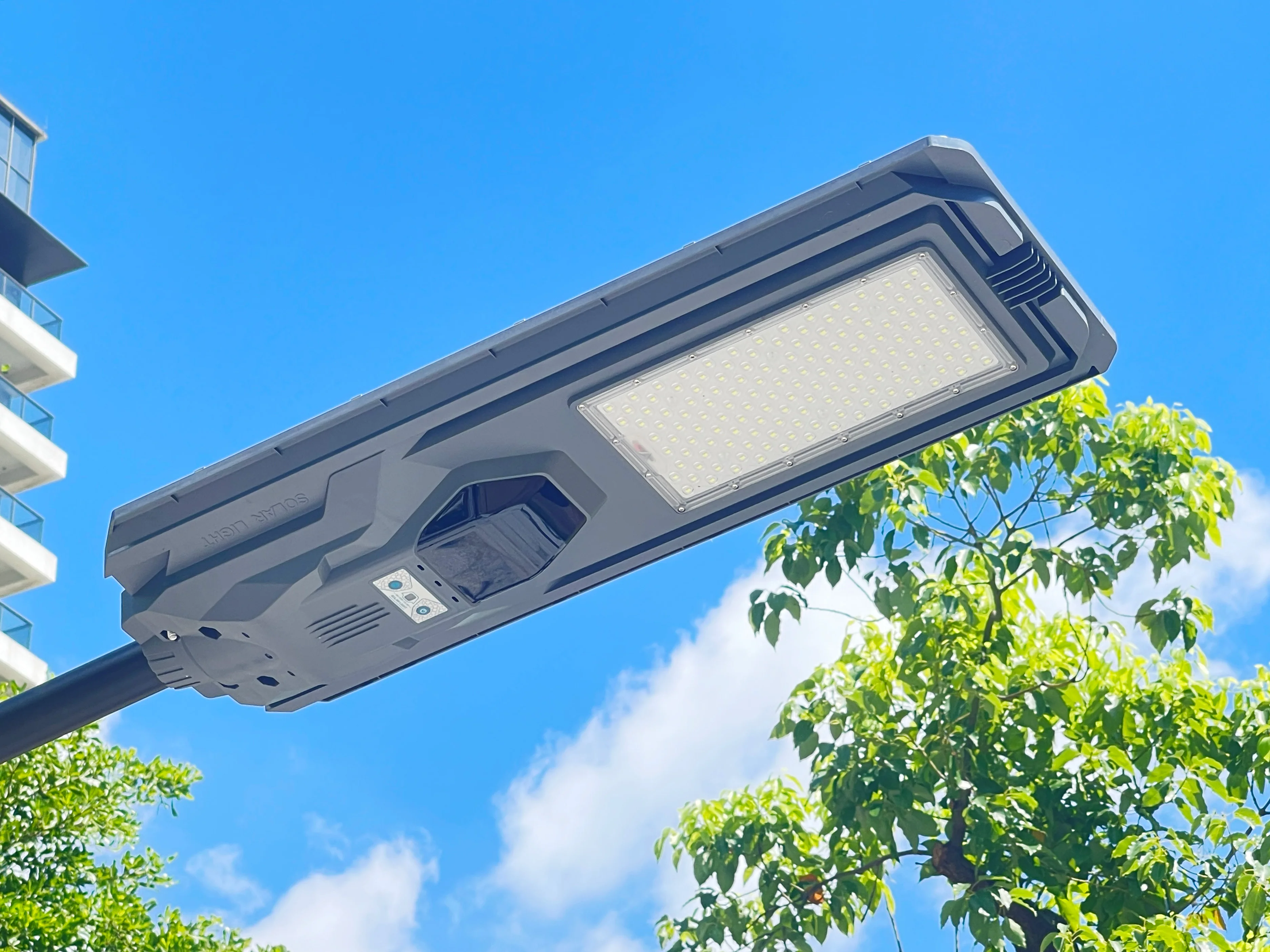 ABS Aluminum Housing Controller Intelligent 1200 Watts Panel LED Street Light with Auto Dimming Control