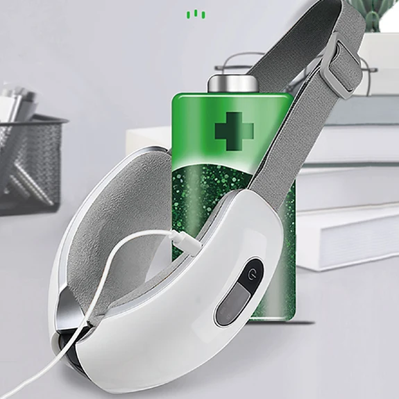 Беспроводной вибрирующий массажер для глаз, цифровой аппарат для снятия пневматического давления, с музыкальным тепловым компрессом