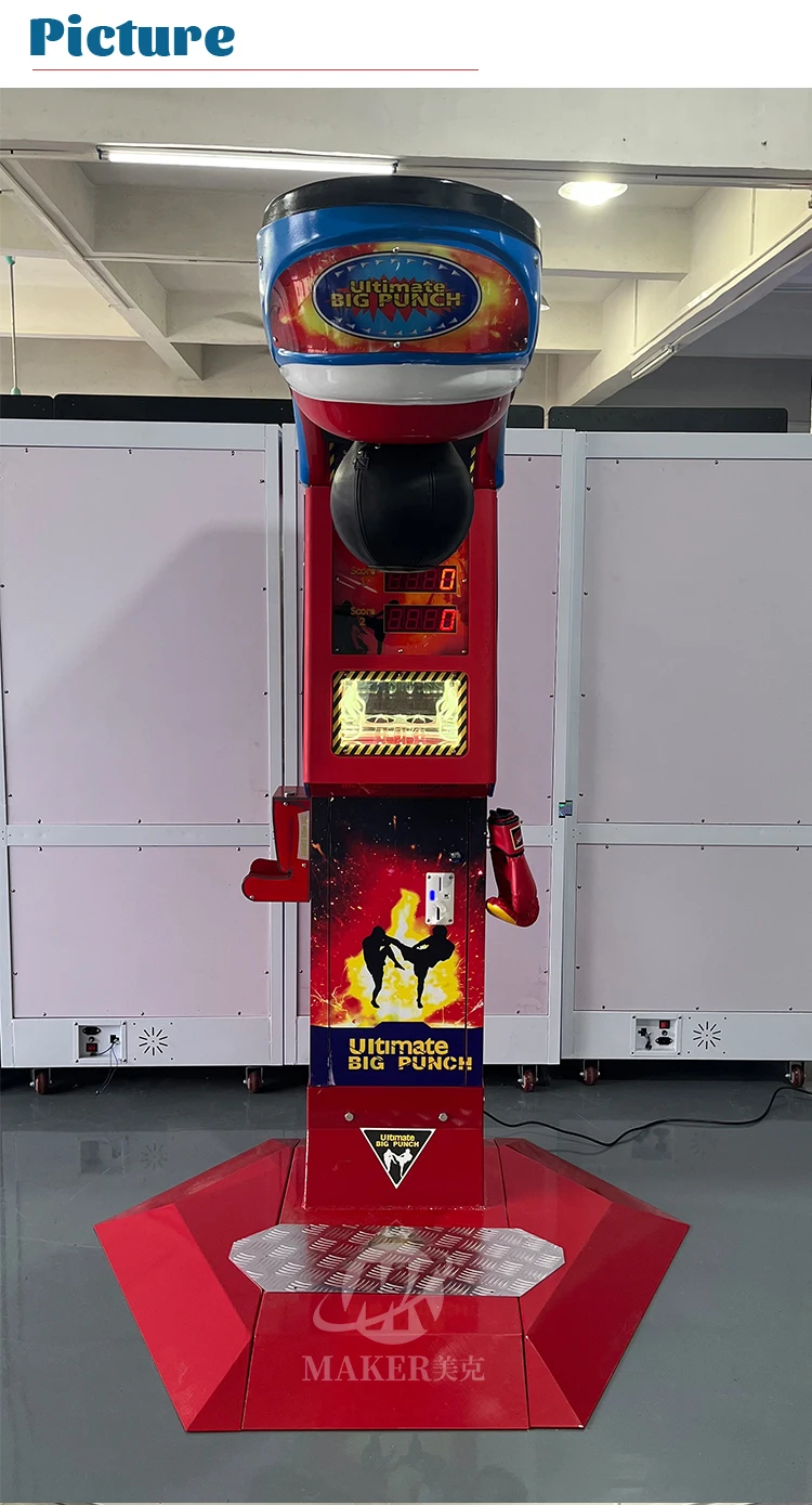 MAKER Arcade Games Boxing Machine Amusement Park Metal Coin Operated Games Sport Boxing Game Boxing Machine