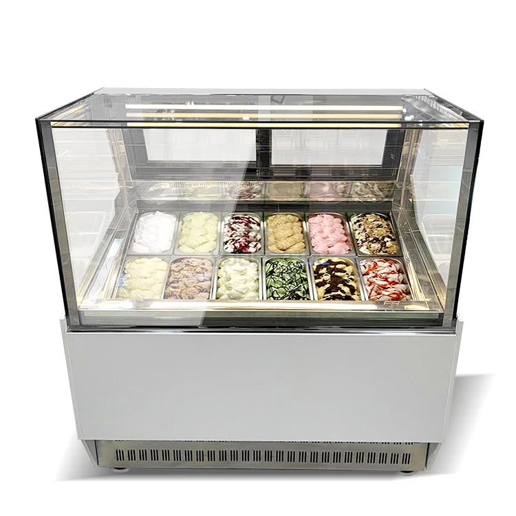 Yourtime 14 1/4 Pan Food Cabinet Pastry Counter Display Fridge Bakery Chiller Bread Refrigerator Cold Showcase Display Freezer