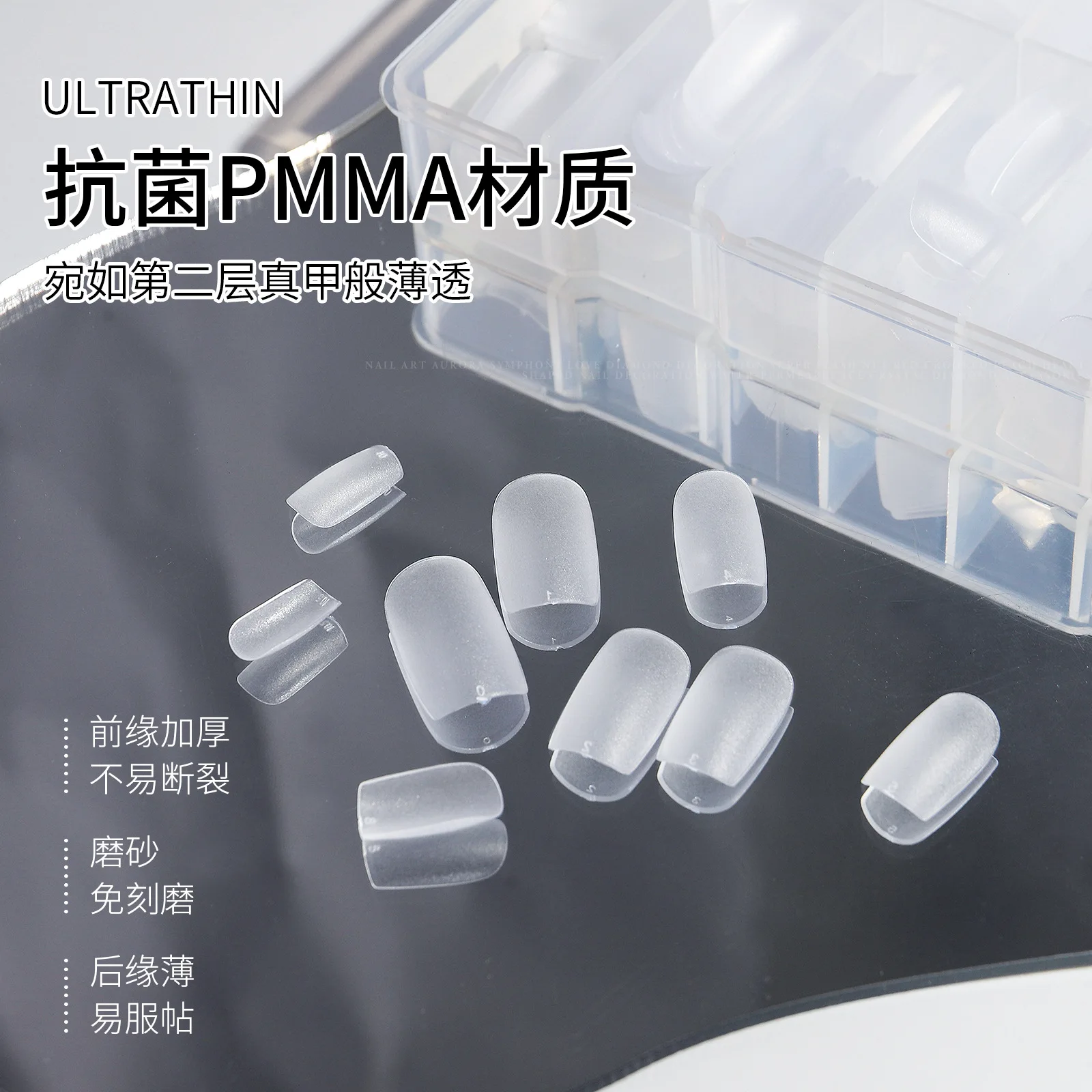 420PCS/15 size Nail Tips Full Cover Matter Coffin Almond Nail Tips Soft Gel Short Coffin Nail Tips
