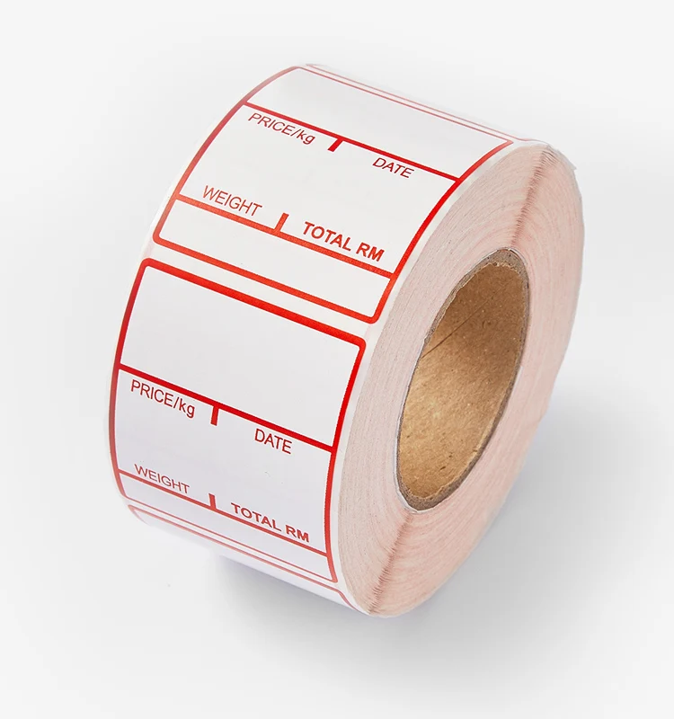 Quality Self Adhesive Label Sticker 38x25  57x32mm Custom Blank Barcode Label