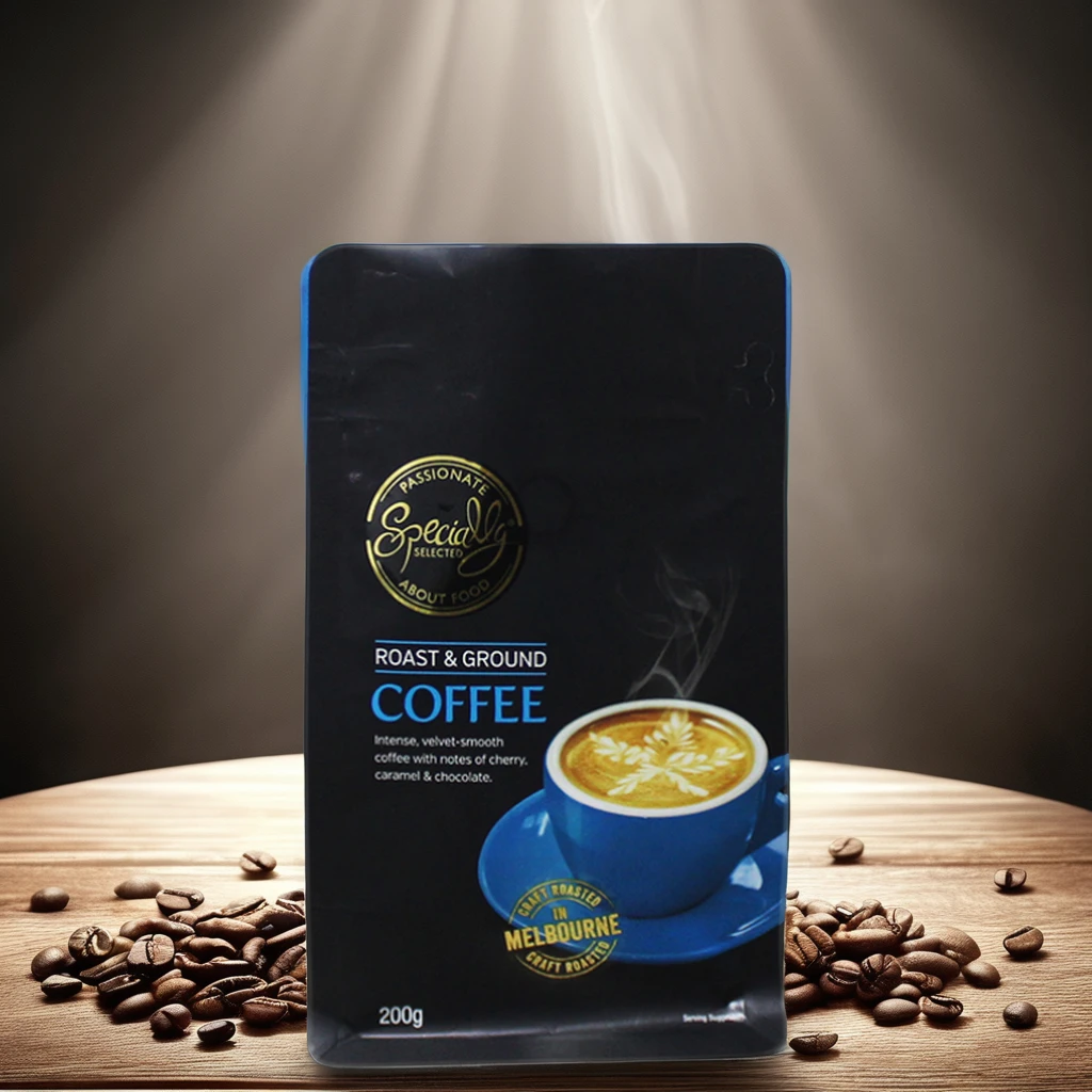 8 Side Seal Instant Packaging 2kg Bean 250g Bags 250gram 1 Kg Flat Bottom Aluminum Foil 250g/ 500g /1kg Vacuum Coffee Bag