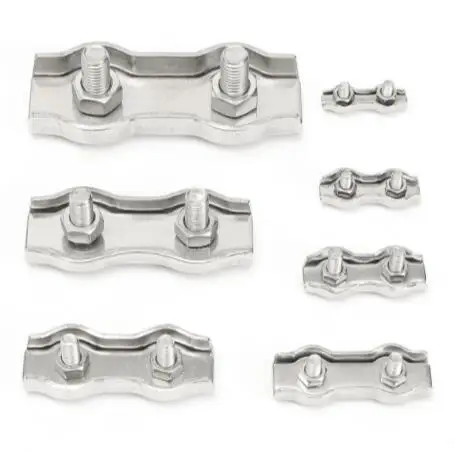 Hot Sale Grade 304/316 Stainless Steel Duplex Wire Rope Clips 2mm-10mm