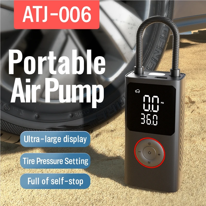Outdoor portable mini air compressor Tire inflator electric bicycle spherical air pump