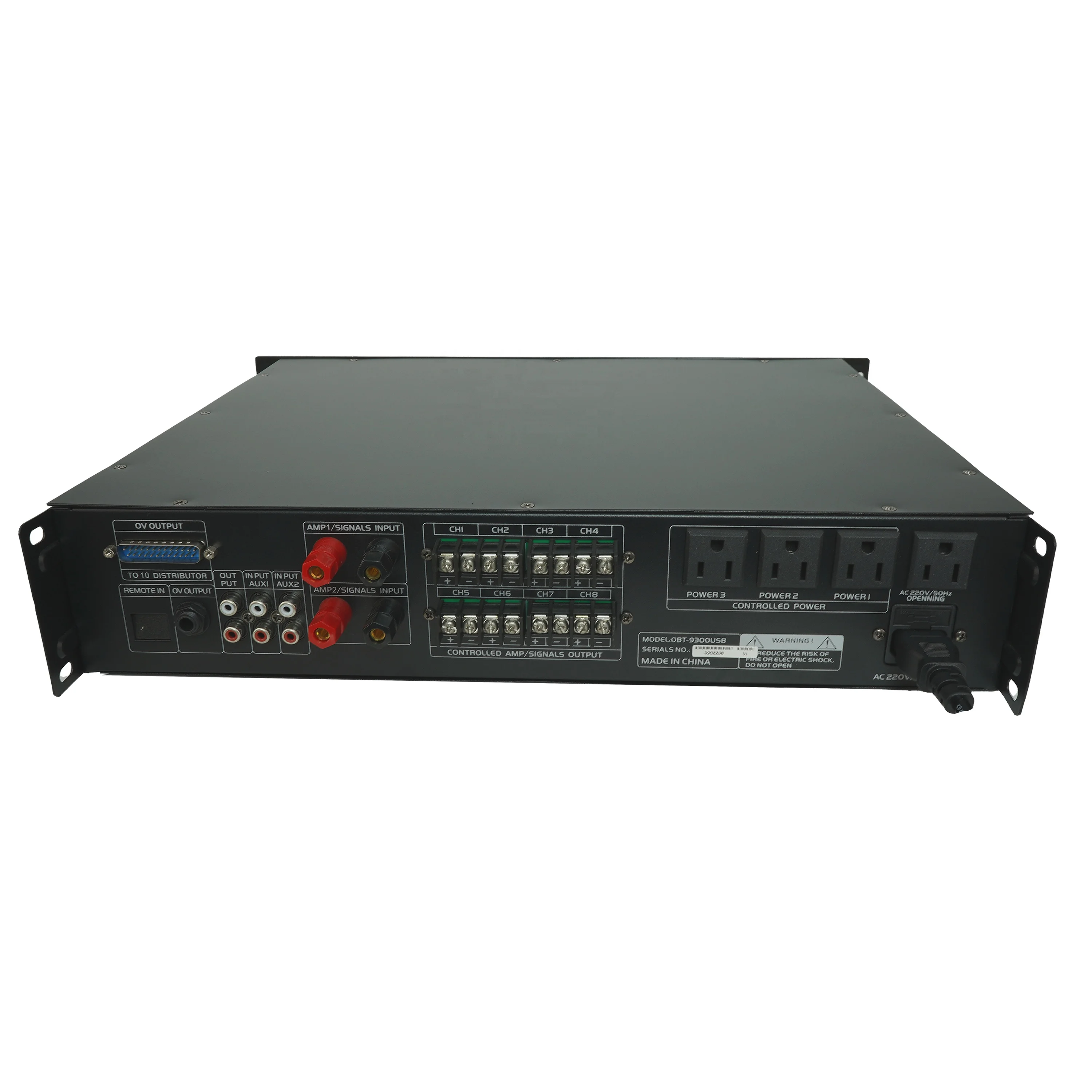 Obt-9300usb 1000w Timing Ringing Bell Zone Pa Sound Scheduled Controller Effect Music Controller For Pa System
