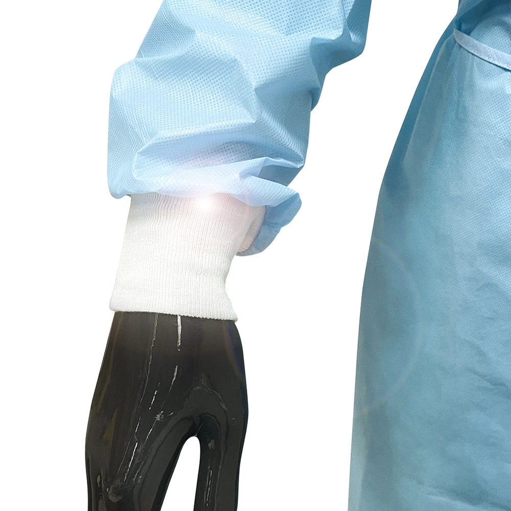 Hot Sale Factory Wholesale Water Proof Non Woven Clothing Disposable White Level 1 Aami Gown For Adult