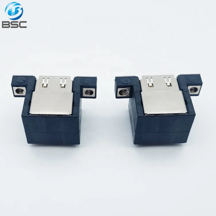 38P Type A Right Angle DIP Through Hole Type Stacked Dual High Definition Multimedia Interface HD-MI Connector Female for PCB