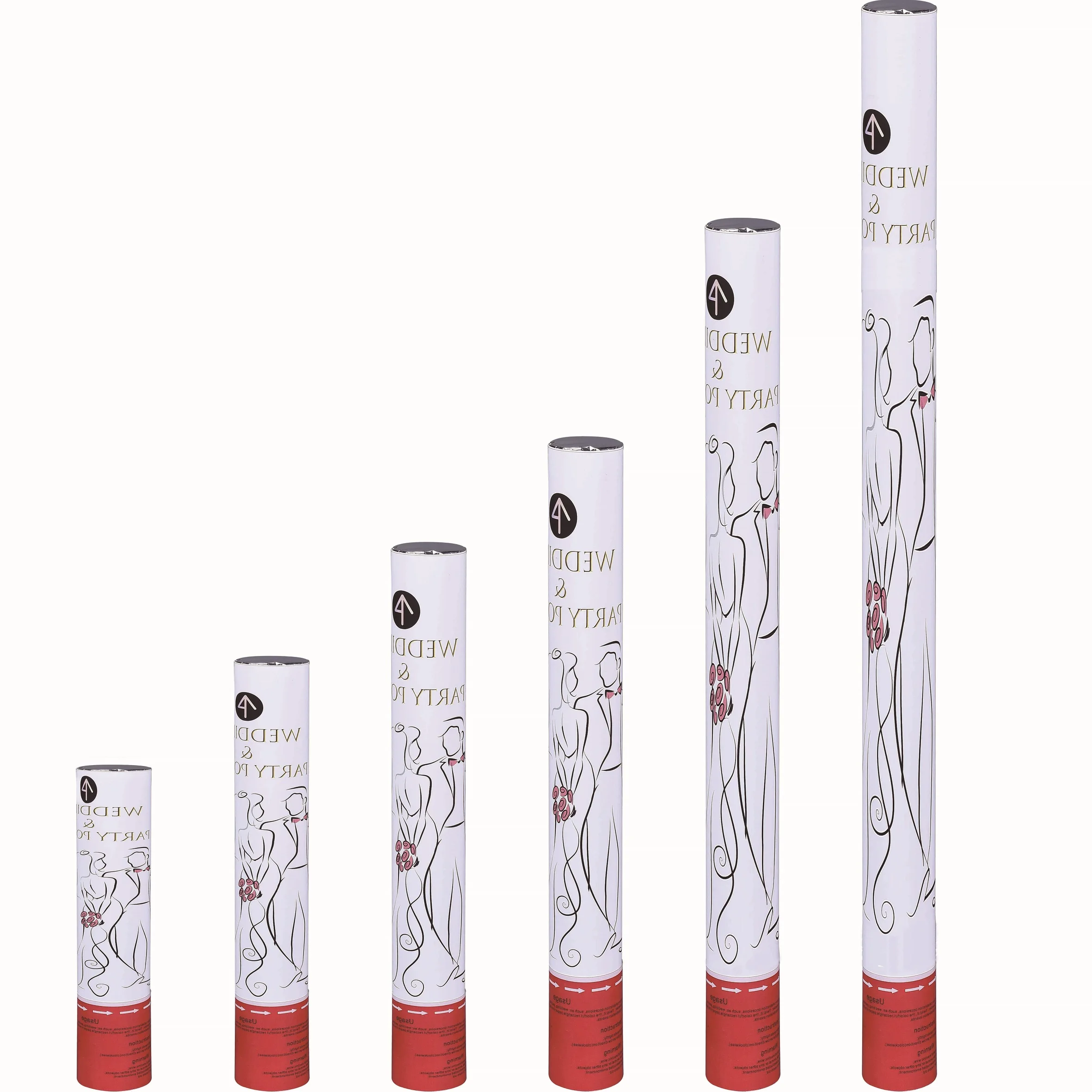 All Party Favor Plastic Paper Compressed Air biodegradable wholesale handheld wedding party poppers confetti cannon Pegasus