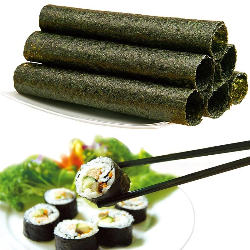 Wholesale  Factory Yaki Roasted Seaweed Sushi  Nori 100 Sheets  Per Bag