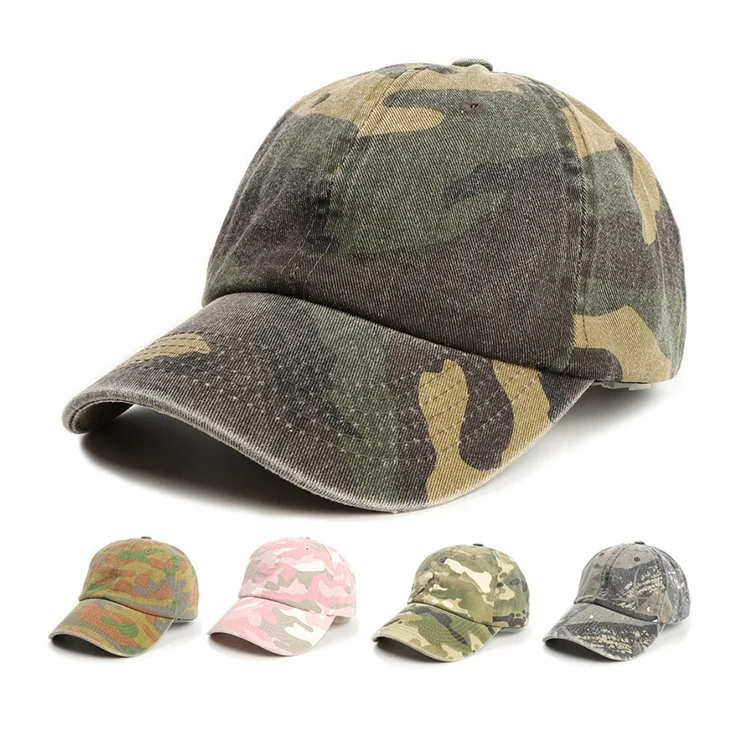 Custom embroidery logo wholesale camouflage baseball cap outdoor men baseball cap