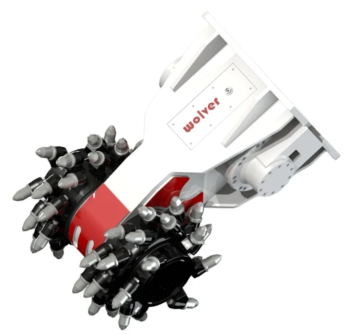 Milling Machines Rock Crusher Tractor Attachment Drum Cutter for Heavy Excavator