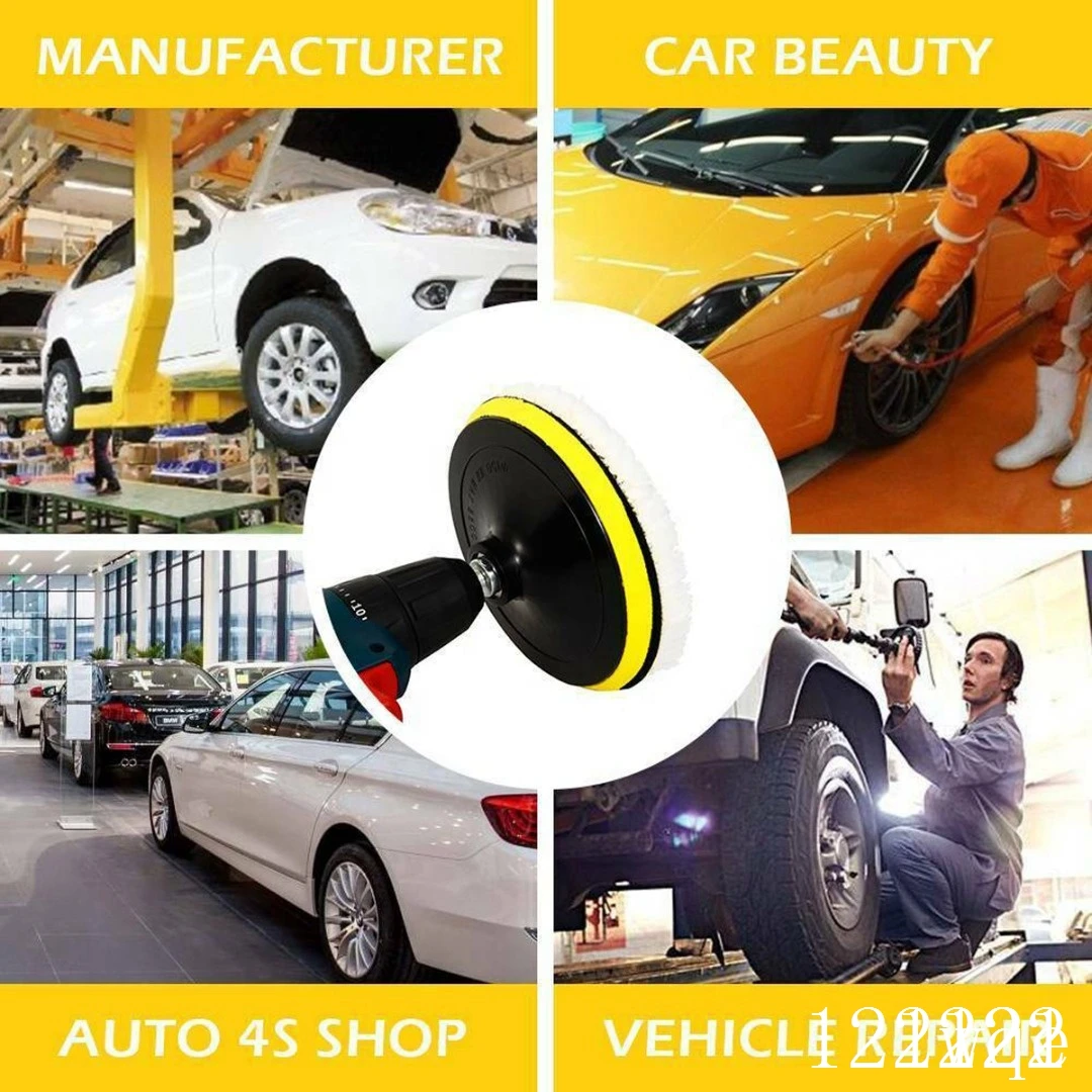 5Pcs/Set Polishing Pad For Car Polisher 4 Inch Polishing Circle Buffing Pad Tool Kit For Car Polisher Discs Auto Cleaning Goods
