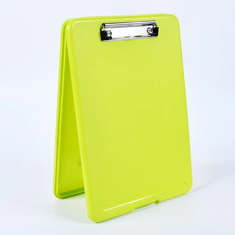 Clipboard with Storage, Plastic Storage Nursing Slim Clipboard with Low Profile Clip