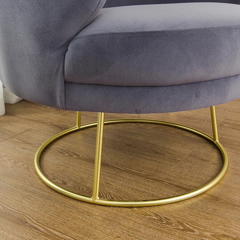 Современный тканевый стул-Тюльпан в французском стиле, круглые кресла для гостиницы, гостиной, стулья с акцентом