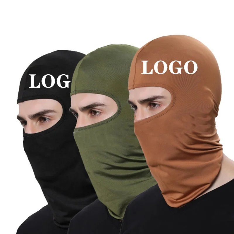 Wholesale Cheap Custom Logo Comfortable Unisex Mask Bike Cycling Full Face Cover Ski Mask One Hole Balaclava