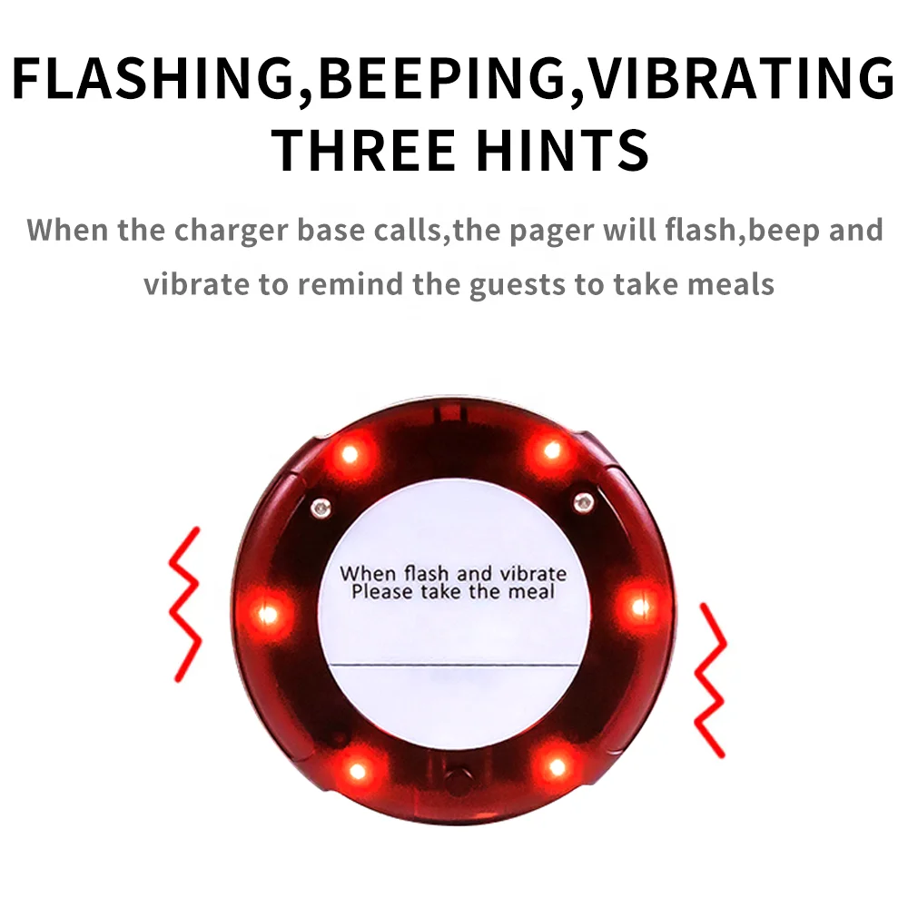 Hot Selling 20  Pagers Coffee Shop Restaurant Customer Buzzer Wireless Pager System