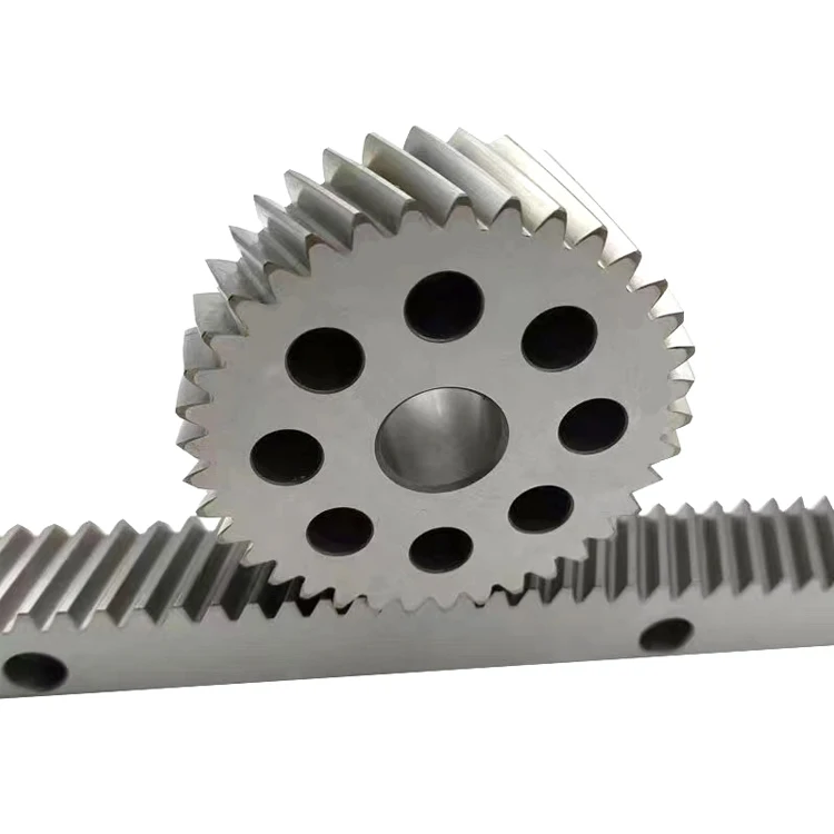 CNC Spur Gear Rack M2 M3 Tooth end Grinding Industrial Motor C45 Carbon Steel Helical Rack and Pinion Gears Factory Direct