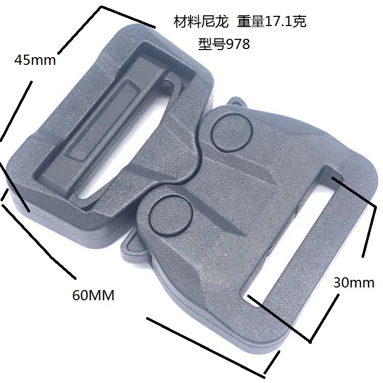 outdoor tactical belt safety 30 MM plastic release buckle