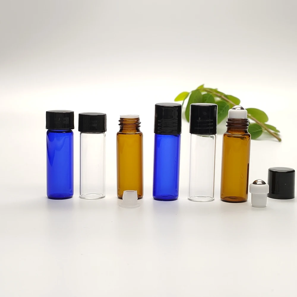 Hot Sale Mini Glass Bottles With Roller And Cap