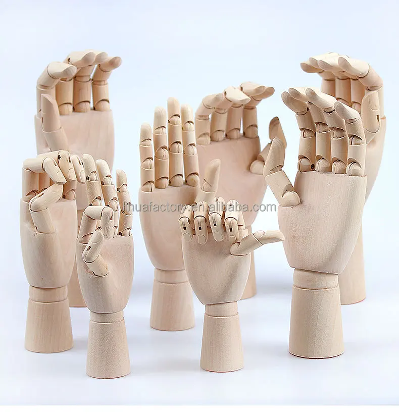 Гибкие пальцы Манекен Модель ручной статуи 7/10/12 дюймов художник Рисование деревянные пальцы гибкий манекен дисплей