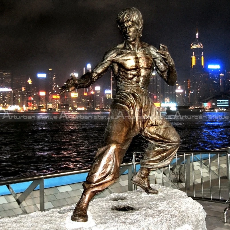 Bruce lee statue for sale famous action Hong Kong figure World Kung Fu Star Bruce lee statue