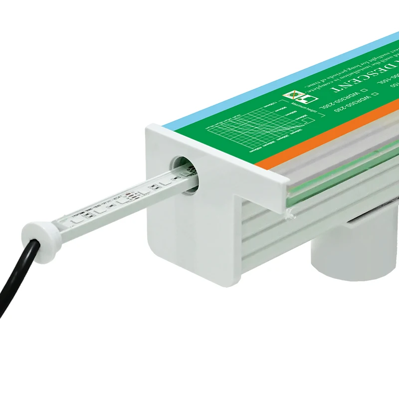 Replaceable Light Strip Bottom Water Inlet Pool Sheer Curtain Acrylic Material Multi Color RGB Garden LED Water Fall