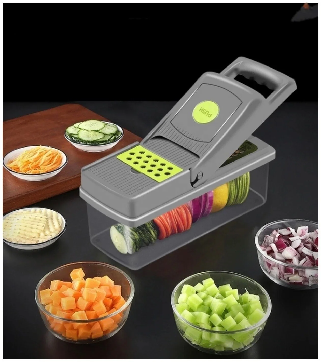 Kitchen Accessories Products Vegetables Chopper Cutter Utensils Gadgets Cutting Machine Onion Chopper Fruit & Vegetable Tools