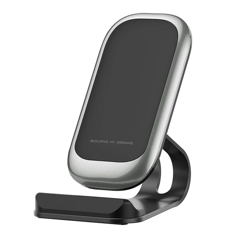 Aluminum Alloy Anti-skid 15W Wireless Mobile Phone Fast Charging Stand Wireless Phone Charger