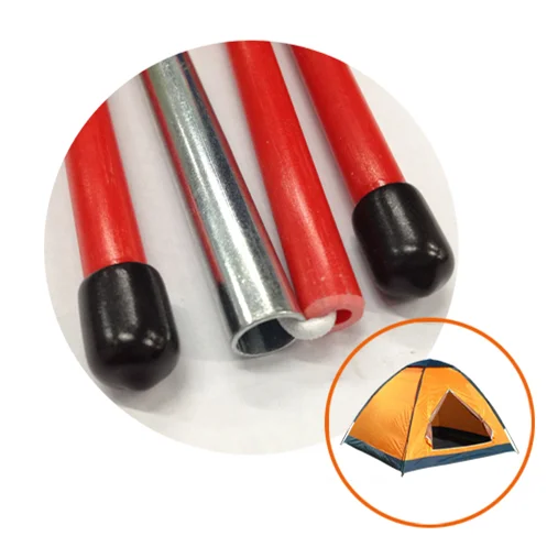 
Light Green Fiberglass Poles with metal connectors FRP Pultruded Products/FRP Tent Poles/Fiberglass Golf Sticks 