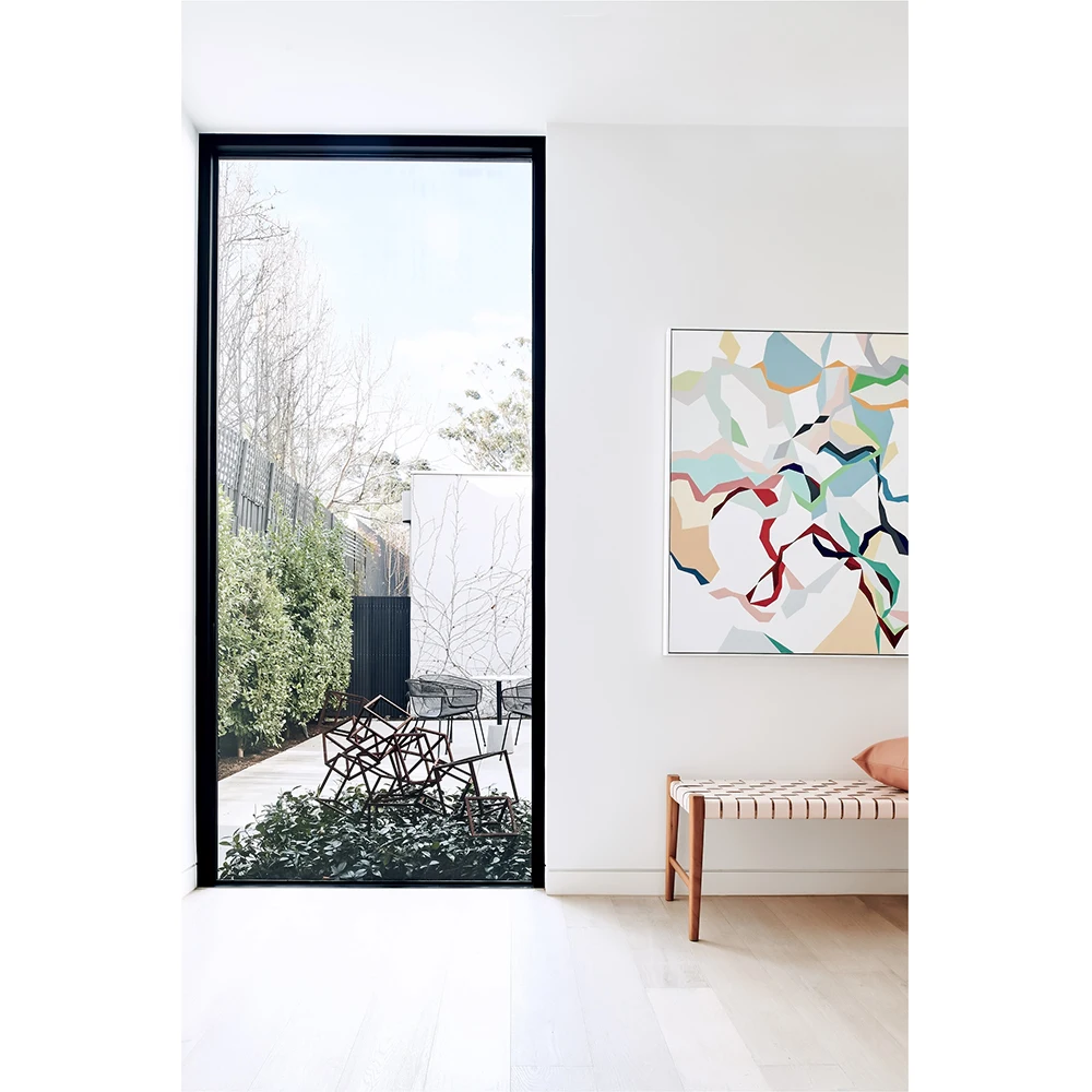 Modern Style Commercial Panoramic Tempered Glass Thermal Break Aluminum Fixed Window