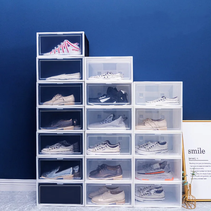 Shoes Box Plastic Storage Transparent Thickened Moisture-Proof And Dust-Proof Simplicity Storage Boxes &Amp